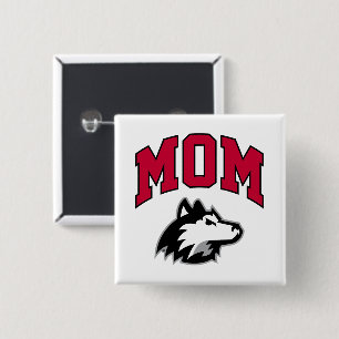 NIU Huskies Mum 15 Cm Square Badge