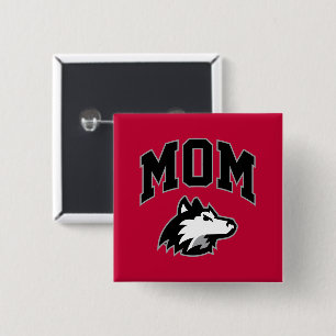 NIU Huskies Mum 15 Cm Square Badge