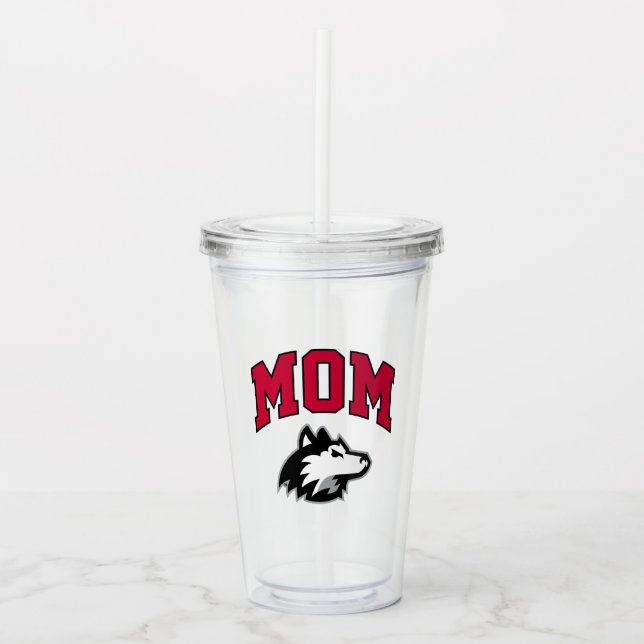 NIU Huskies Mum Acrylic Tumbler (Front)