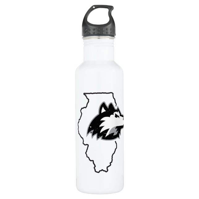 NIU Huskies State Love 710 Ml Water Bottle (Front)