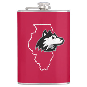 NIU Huskies State Love Hip Flask