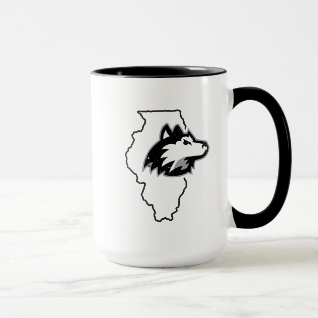 NIU Huskies State Love Mug (Right)