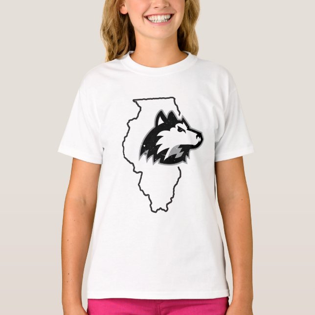 NIU Huskies State Love T-Shirt (Front)