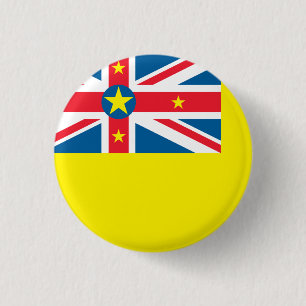 Niue Flag 3 Cm Round Badge