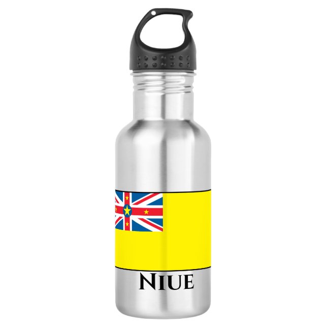Niue Flag 532 Ml Water Bottle (Front)