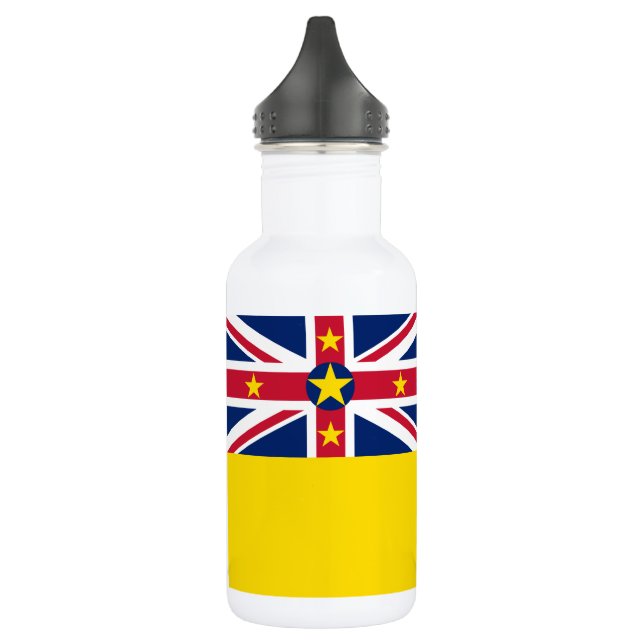 Niue Flag 532 Ml Water Bottle (Left)