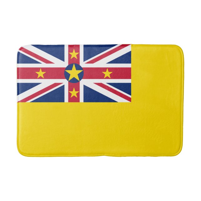 Niue Flag Bath Mat (Front)