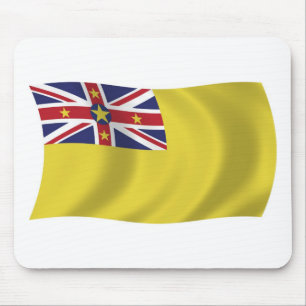 Niue Flag Mousepad