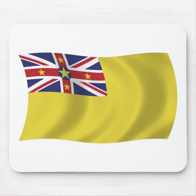 Niue Flag Mousepad (Front)