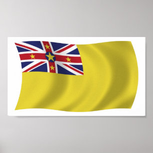 Niue Flag Poster Print