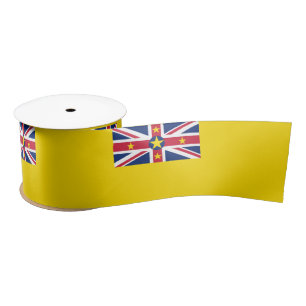Niue Flag Satin Ribbon