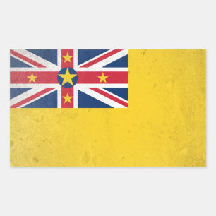 Niue Rectangular Sticker