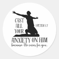 NIV 1 Peter 5:7 Cast All your Anxiety on Him Bible