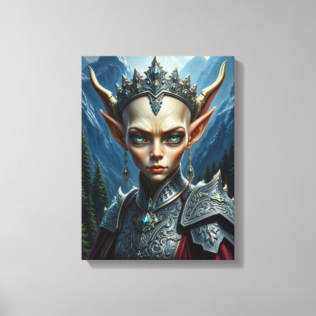 Nivalis High Peak Sentinel - Luxury Fantasy Canvas Print (Front)