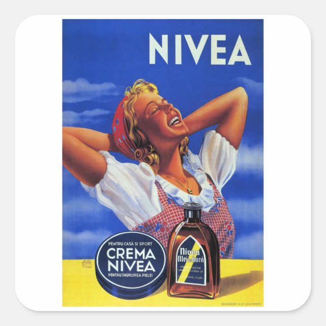 Nivea - Crema Square Sticker (Front)