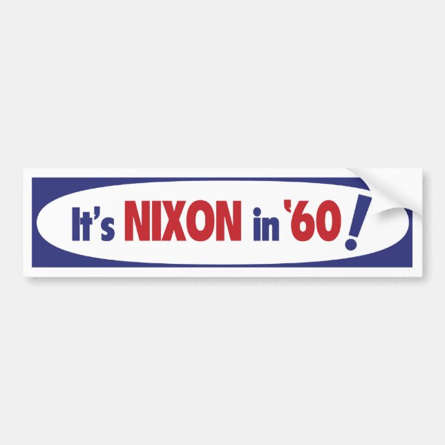 Nixon 1960 Bumper Sticker (Front)