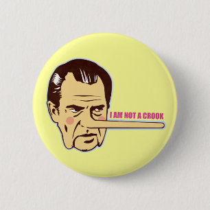 Nixon, I am not a Crook 6 Cm Round Badge