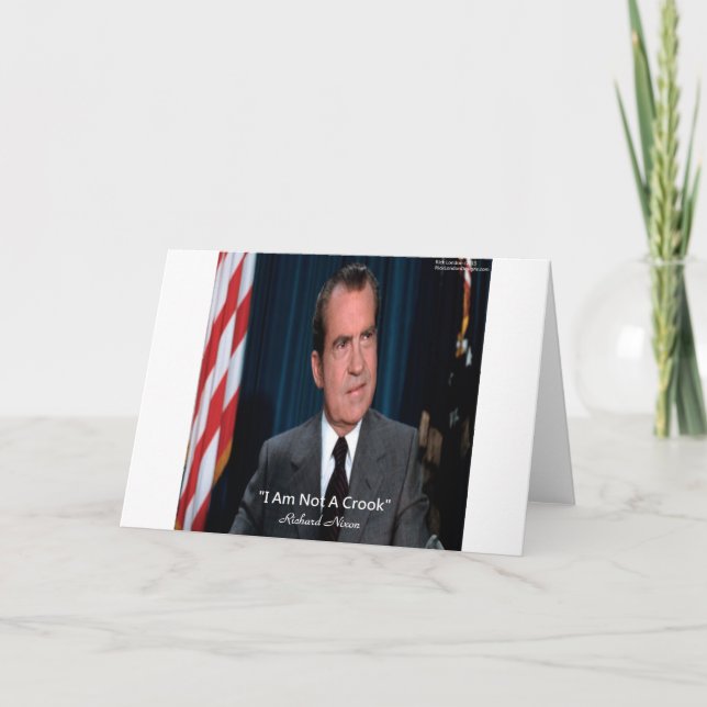 Nixon & Not A Crook Quote Card (Front)