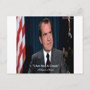Nixon & Not A Crook Quote Postcard
