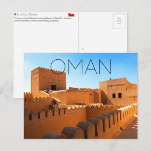 Nizwa Fort, Oman Travel Postcard