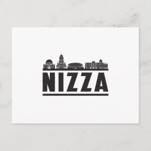 Nizza City Skyline Cityscape Travel Funny Gift Postcard