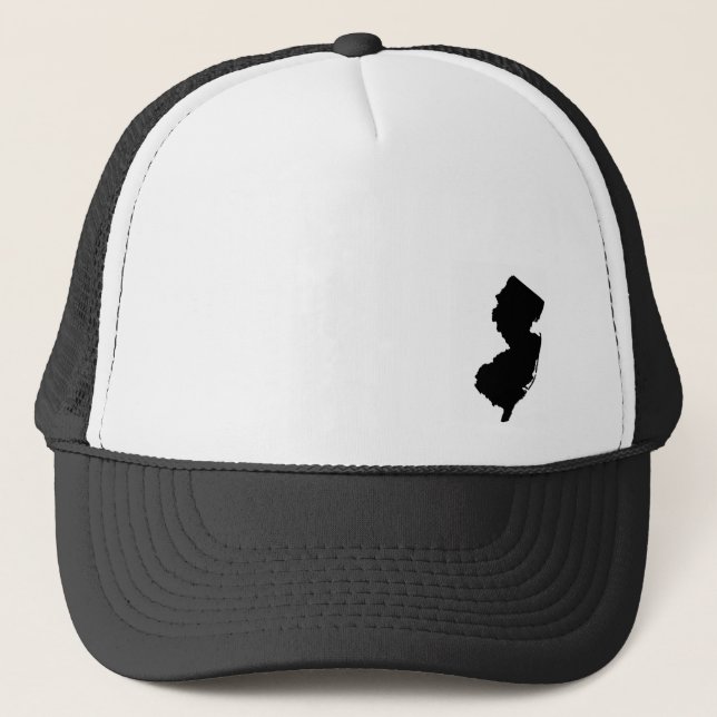 NJ - Black Trucker Hat (Front)