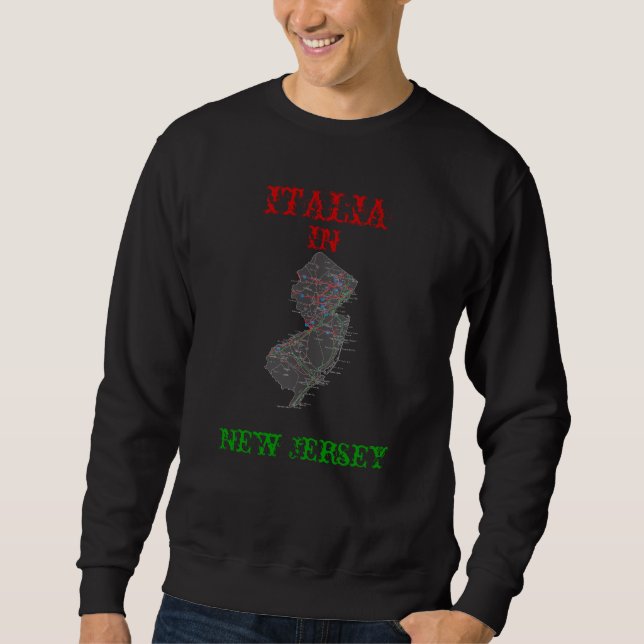 nj, ITALIA, IN, New Jersey Sweatshirt (Front)