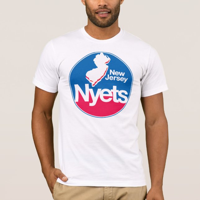 NJ NYETS Throwback T Shirt (front logo only) (Front)