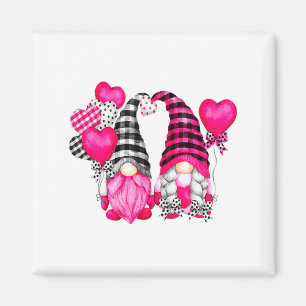 Nk Buffalo Plaid And Heart Balloons Valentines D Magnet