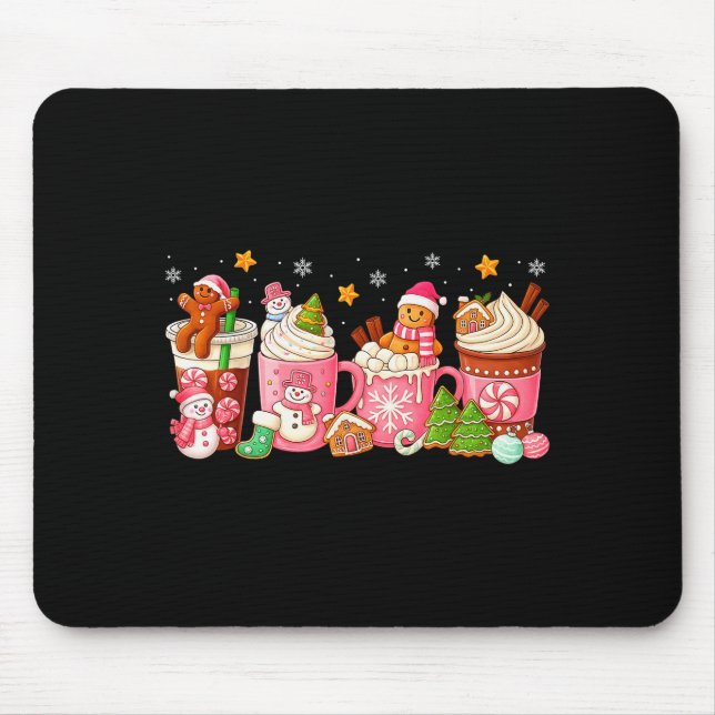 Nk Christmas Coffee Xmas Gingerbread Man Cookie Co Mouse Pad (Front)
