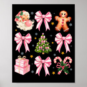 Nk Christmas Tree Santa Gingerbread Xmas Cute Coqu Poster