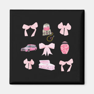 Nk Coquette Bow Funeral Director Mortician Mortuar Magnet