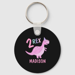 Nk Dinosaur Two Rex 2nd Birthday Party Baby  Key Ring