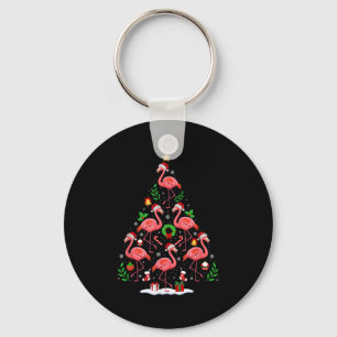 Nk Flamingo Christmas Tree Lights Santa Hat Xmas P Key Ring