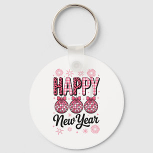 Nk Happy New Year Disco Ball Leopard For Women Gir Key Ring