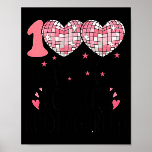 Nk Heart Kindergarten Valentine 100 Days For Girl  Poster