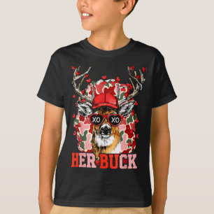 Nk Her Buck Camo Deer Hunting Camouflage Matching  T-Shirt