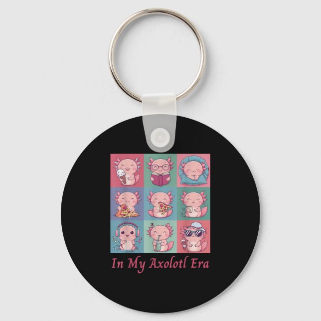 Nk In My Axolotl Era Cute Christmas For Axolotl Lo Key Ring (Front)