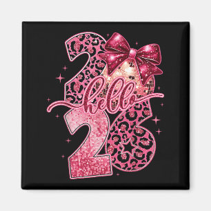 Nk Leopard Hello 2026 Happy New Year Party Nye  Magnet