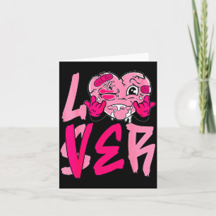 Nk Loser Lover Nk Drip Heart Matching Tee For Men Card