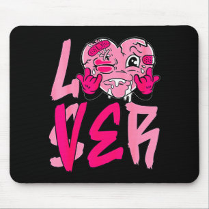 Nk Loser Lover Nk Drip Heart Matching Tee For Men Mouse Pad