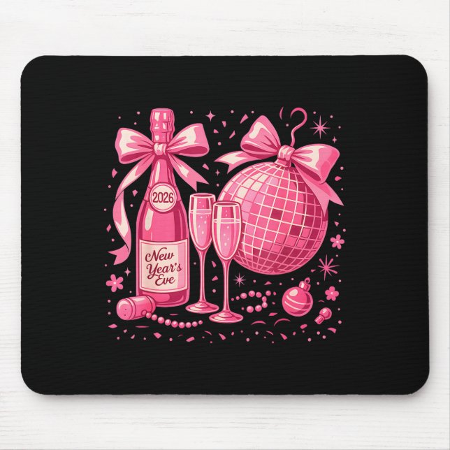 Nk New Year's Eve 2026 Disco Champagne Party  Mouse Pad (Front)