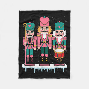 Nk Nutcracker Squad Xmas Nk Christmas Pajamas Wome Fleece Blanket