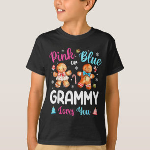 Nk Or Blue Grammy Loves You Gender Reveal Christma T-Shirt