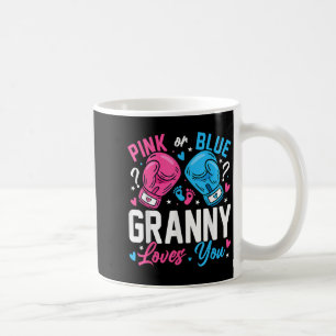 Nk Or Blue Granny Loves You Boxing Gender Reveal  Coffee Mug