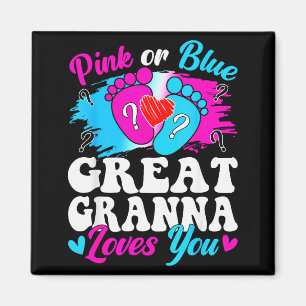 Nk Or Blue Great Gr Love You Baby Gender Reveal  Magnet