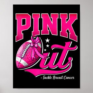 Nk Out Football Breast Cancer Awareness Men Women Poster