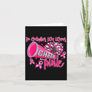 Nk Out Football Cheer For The Breast Cancer Awaren Card