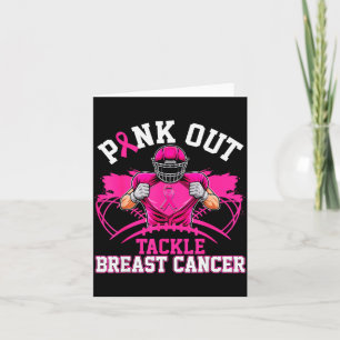 Nk Out Tackle Breast Cancer Awareness American Foo Card