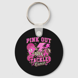 Nk Out Tackle Breast Cancer Awareness American Foo Key Ring